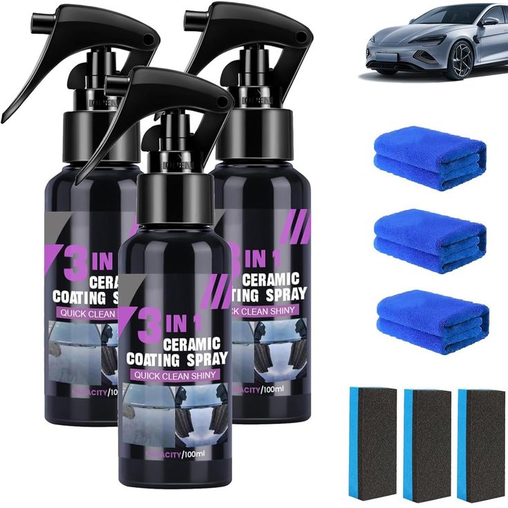 Nano Revêtement Céramique 3-en-1 – Brillance & Protection Hydrophobe