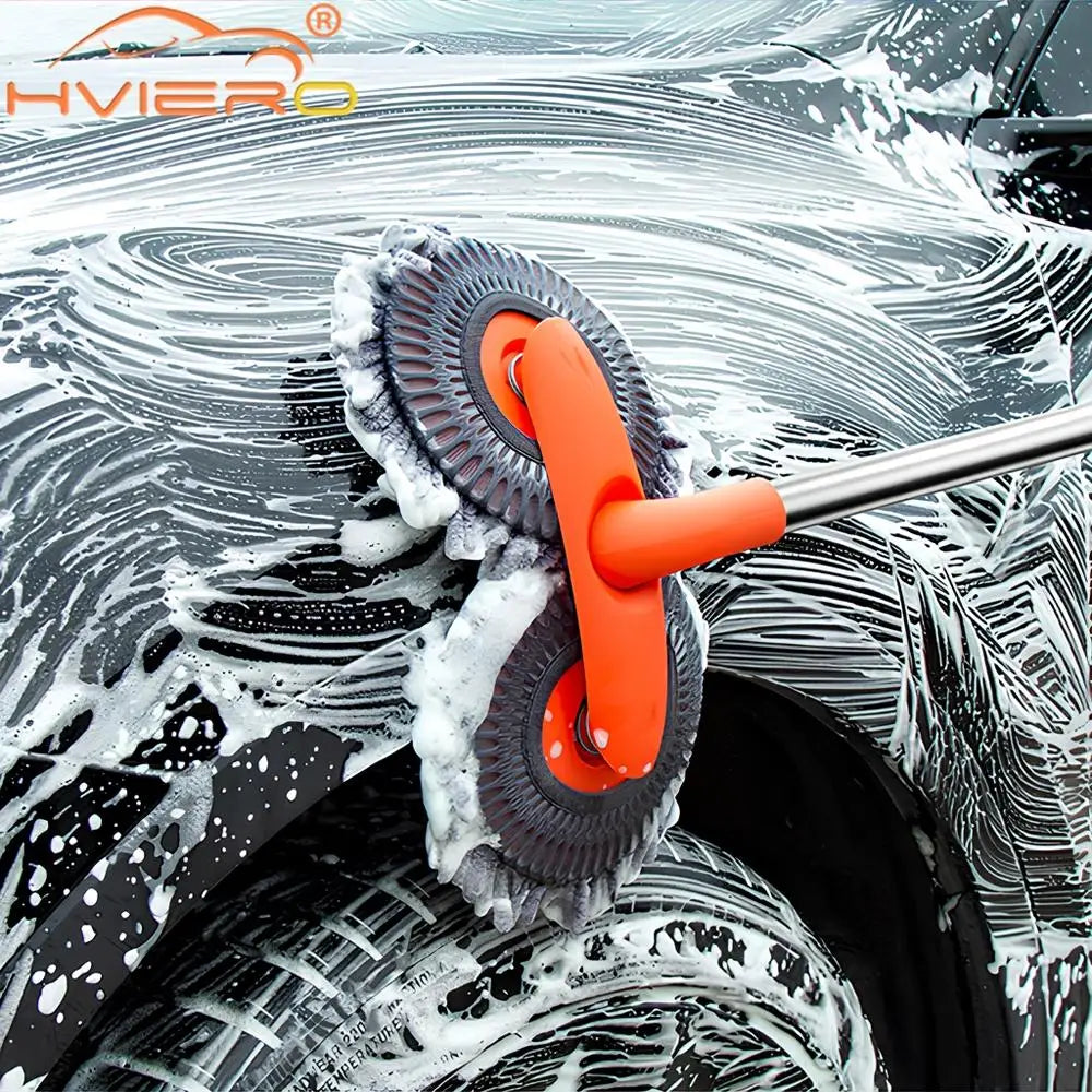 Kit de Nettoyage Auto 5-en-1 – Brosse & Microfibre Polyvalentes