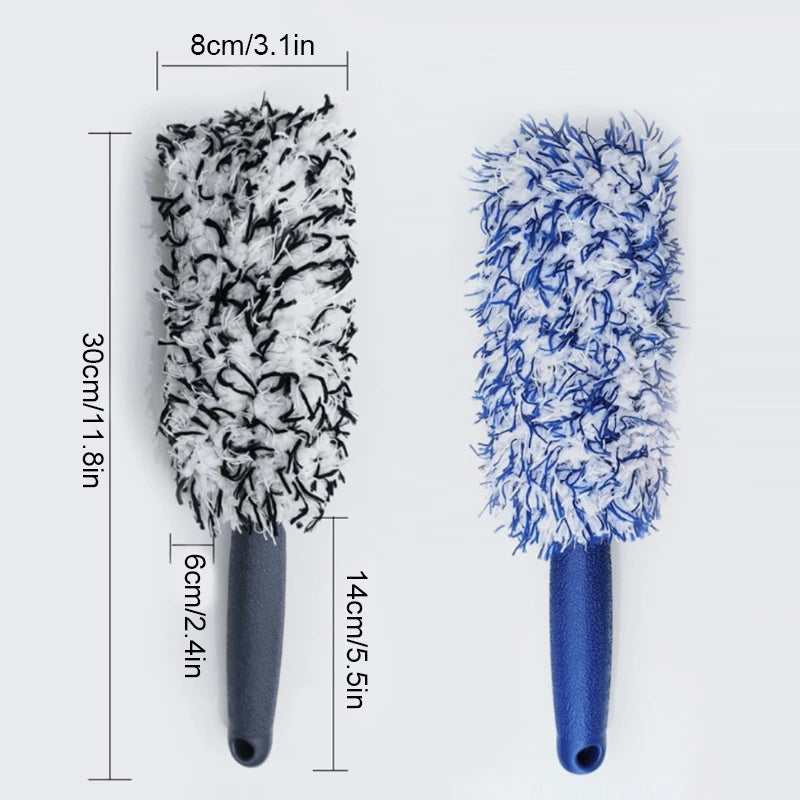 Brosse Portable en Microfibre pour Jantes – Nettoyage Facile & Sans Rayures