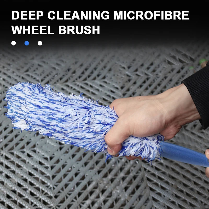 Brosse Portable en Microfibre pour Jantes – Nettoyage Facile & Sans Rayures