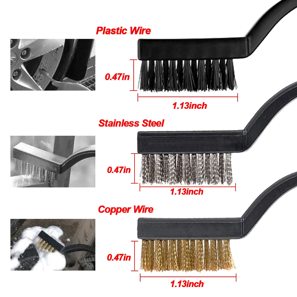 Kit de Brosses de Détail Auto – Nettoyage Intérieur/extérieur Complet