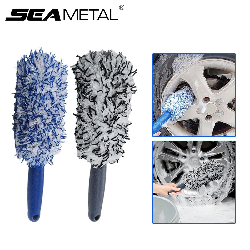 Brosse Portable en Microfibre pour Jantes – Nettoyage Facile & Sans Rayures