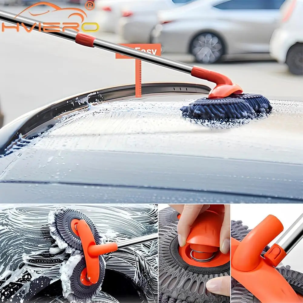Kit de Nettoyage Auto 5-en-1 – Brosse & Microfibre Polyvalentes