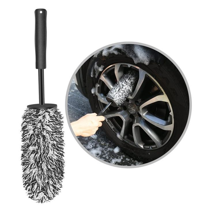 Brosse Portable en Microfibre pour Jantes – Nettoyage Facile & Sans Rayures